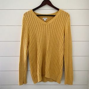 Cozy Yellow Knit Sweater